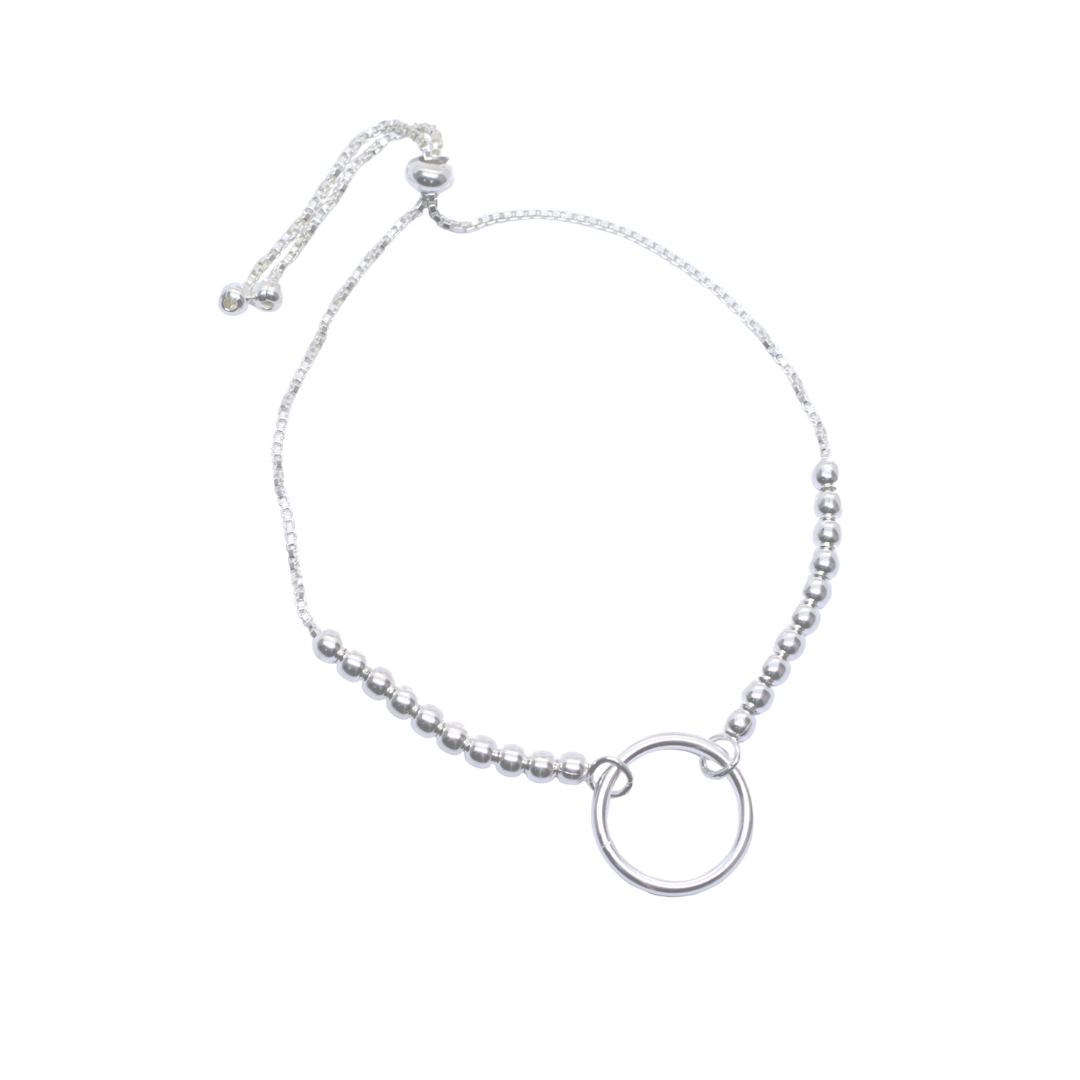 Pulsera de Plata Circulo de la vida