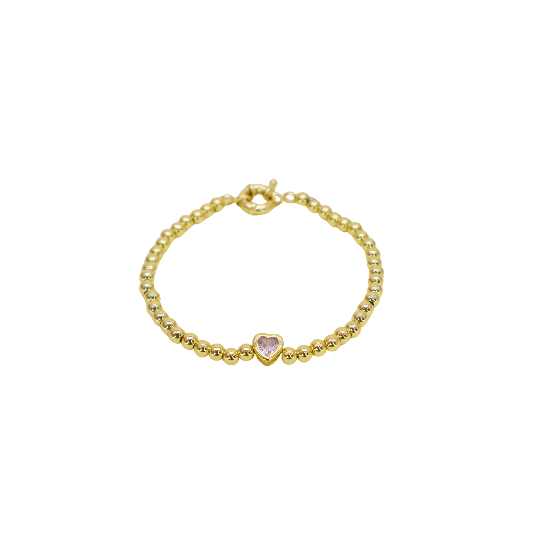 PULSERAS - CORAZON GOLD