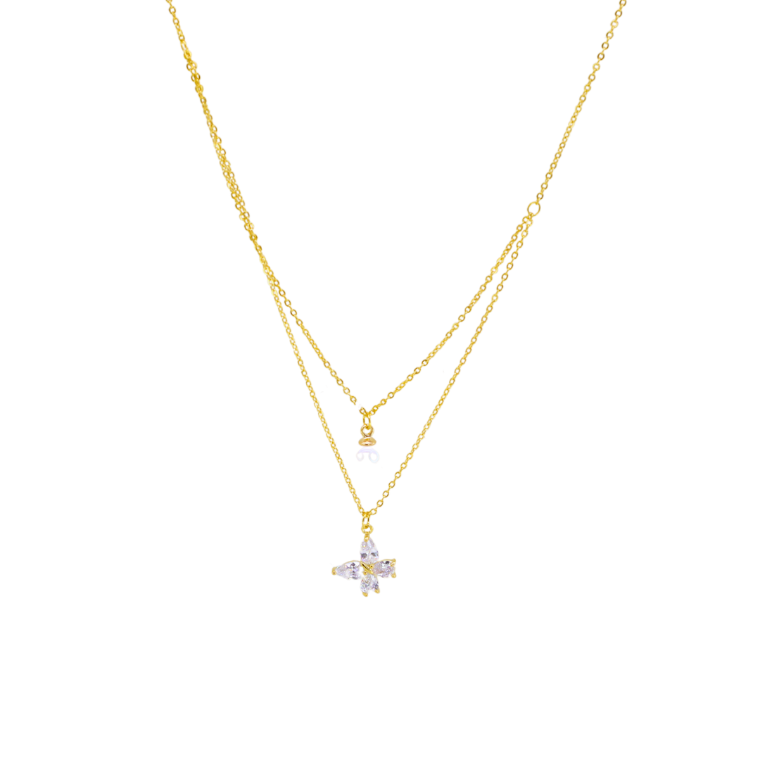 Collar doble Mariposa
