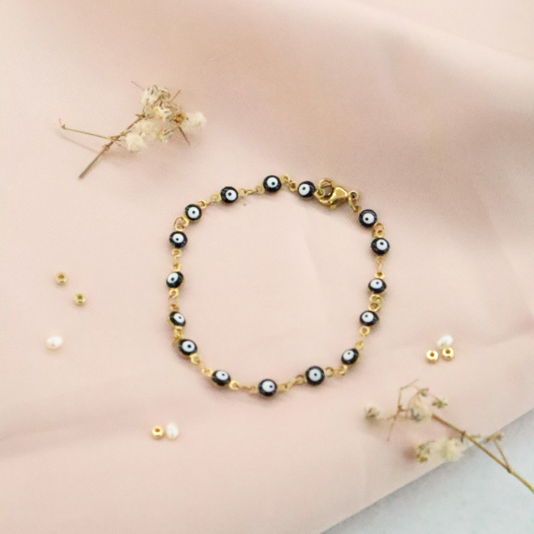 PULSERA - OJO TURCO NEGRO