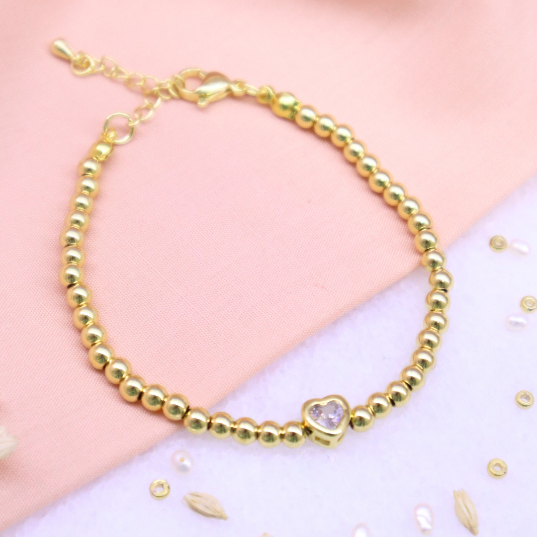 PULSERAS - CORAZON GOLD