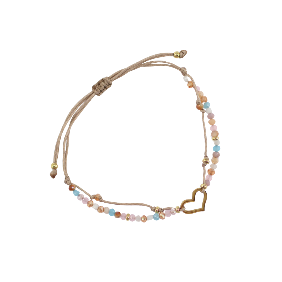 Pulsera Mica Corazón Calado