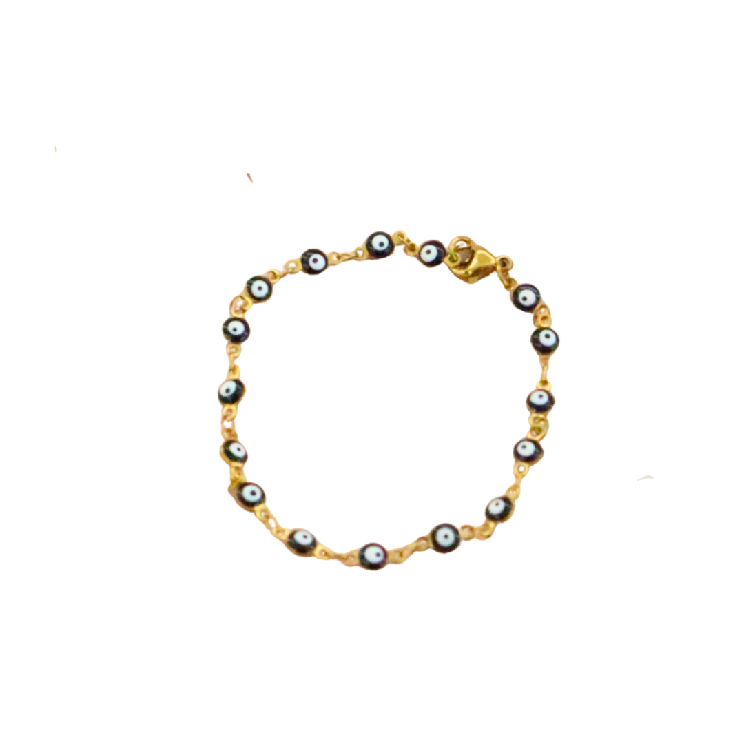 PULSERA - OJO TURCO NEGRO