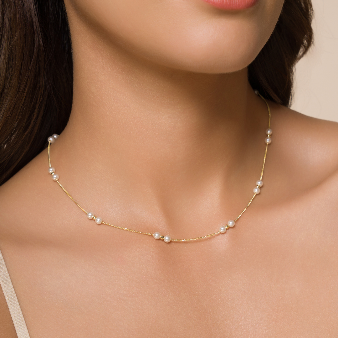 Collar Silver Gold	Camil