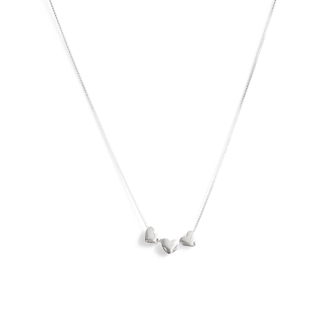 Collar silver triple amor
