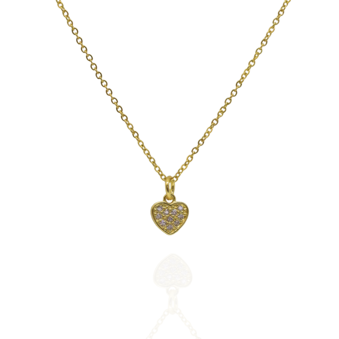 Collar Corazon Brilloso