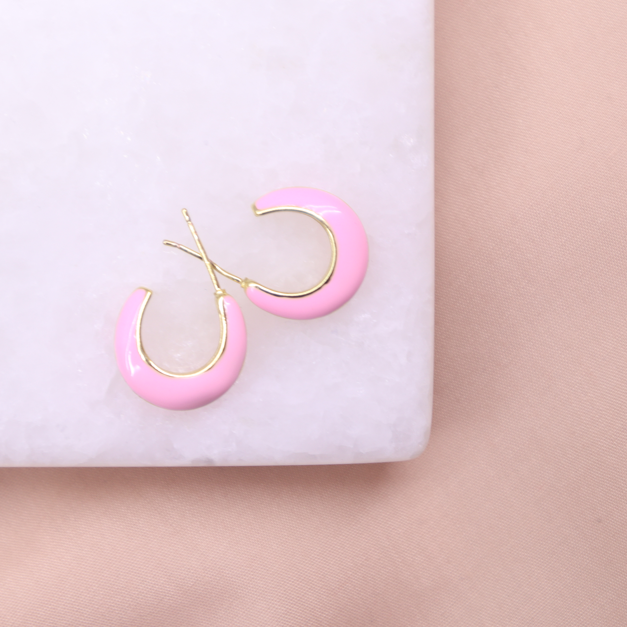 Argollas Luna Pink