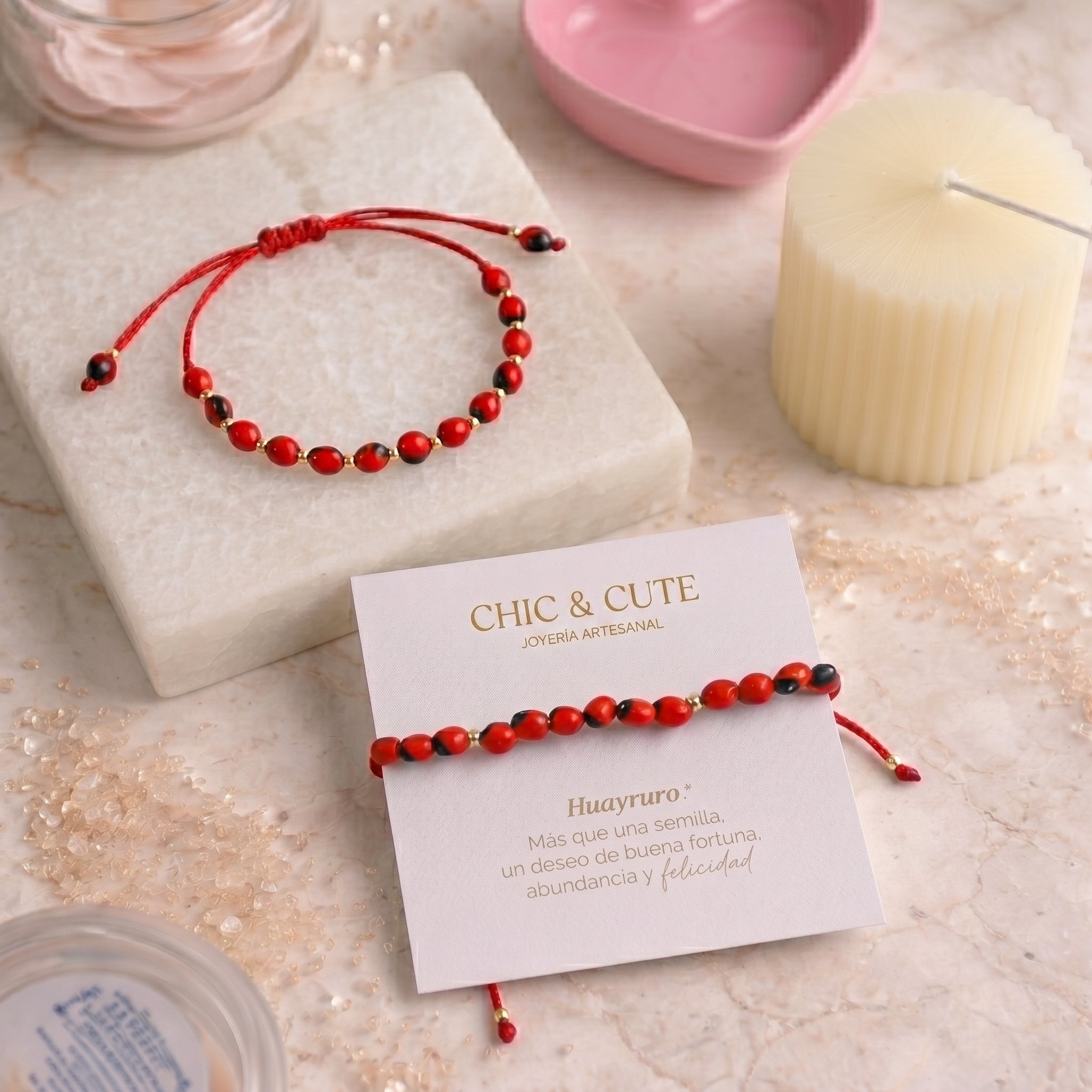 Pulsera Huayruro Hilo