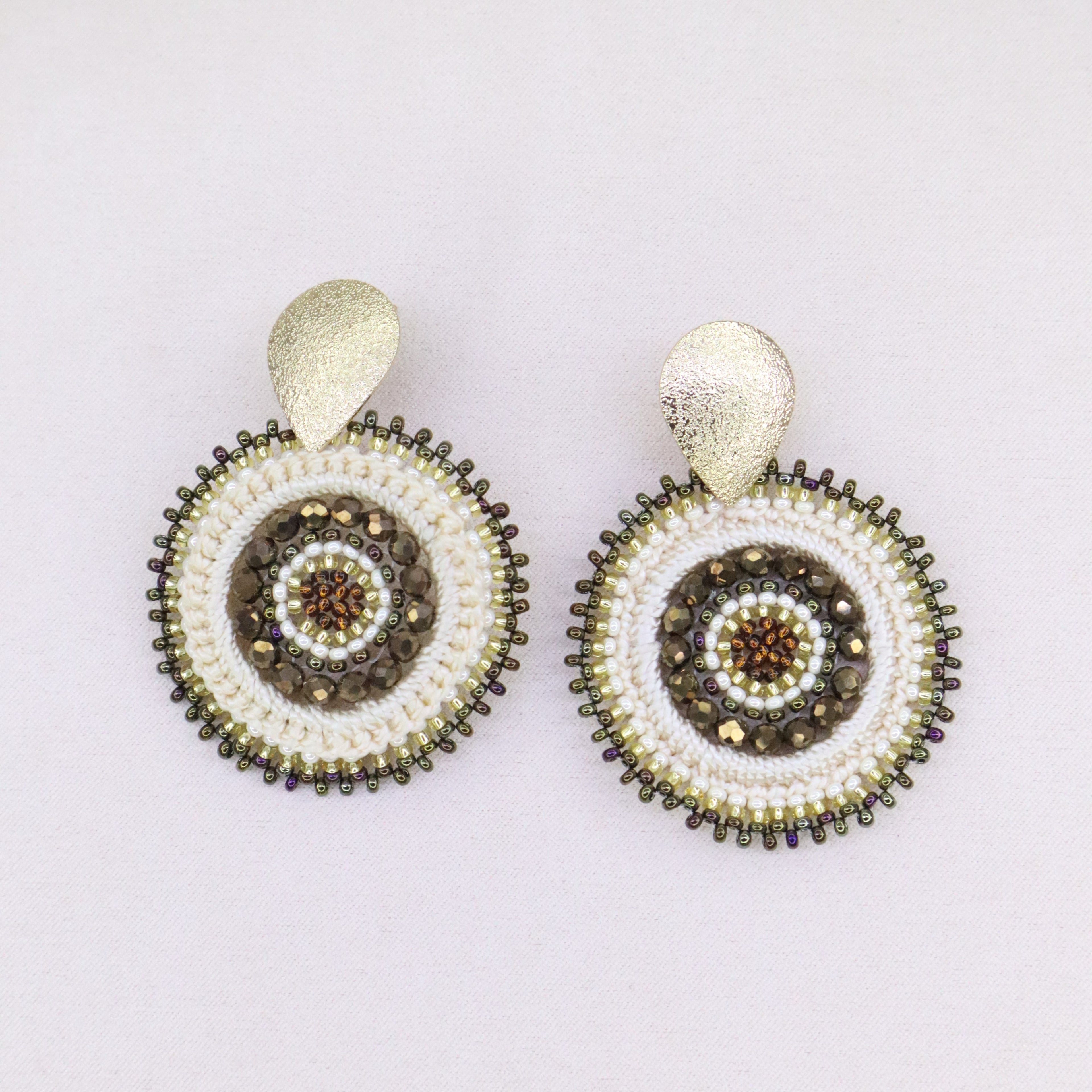 MAXI ARETES - MARRONES