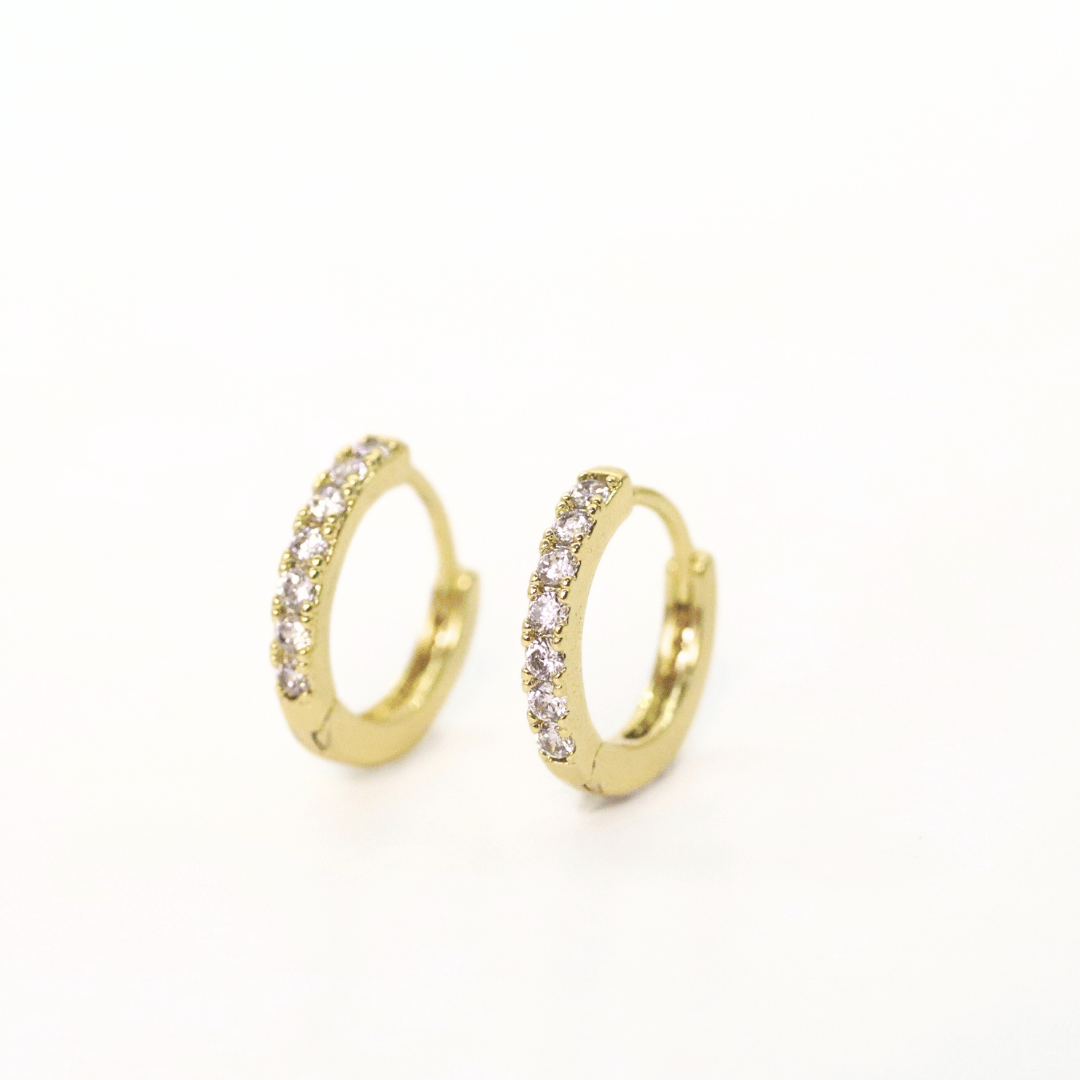 argollas doradas elegante