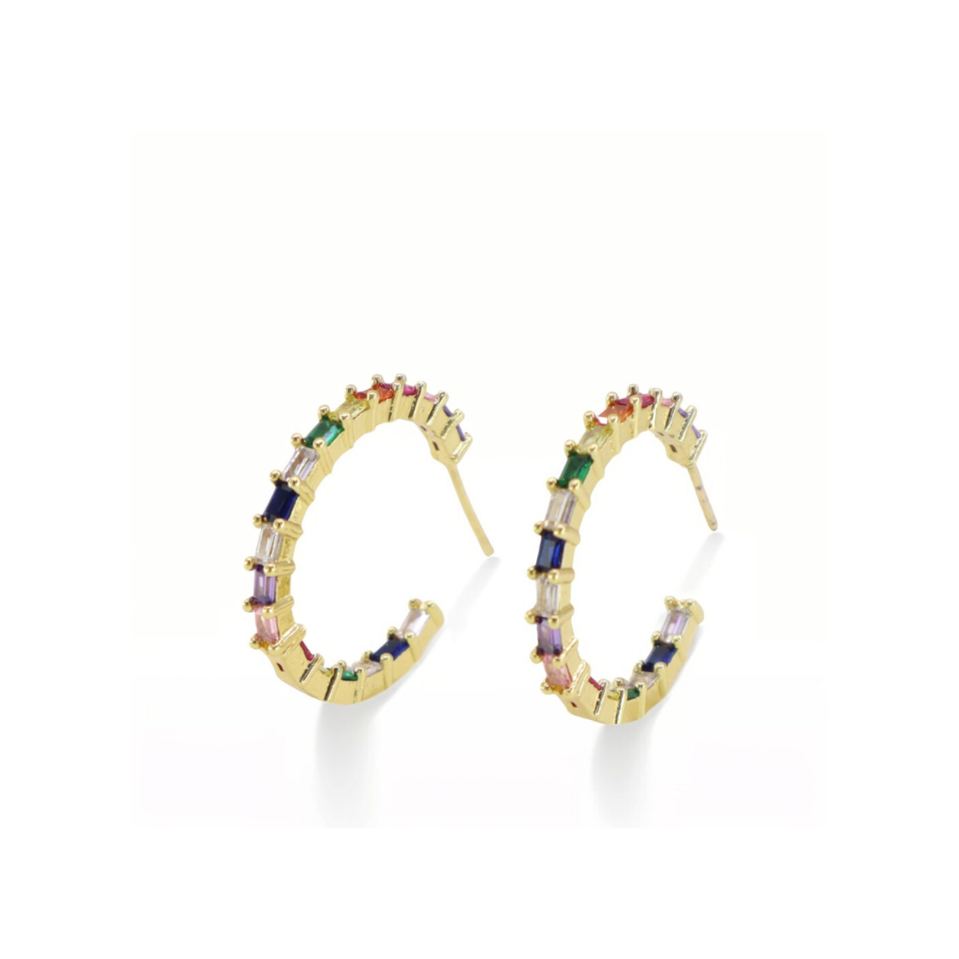 Argollas Escaleras de Colores Medianas