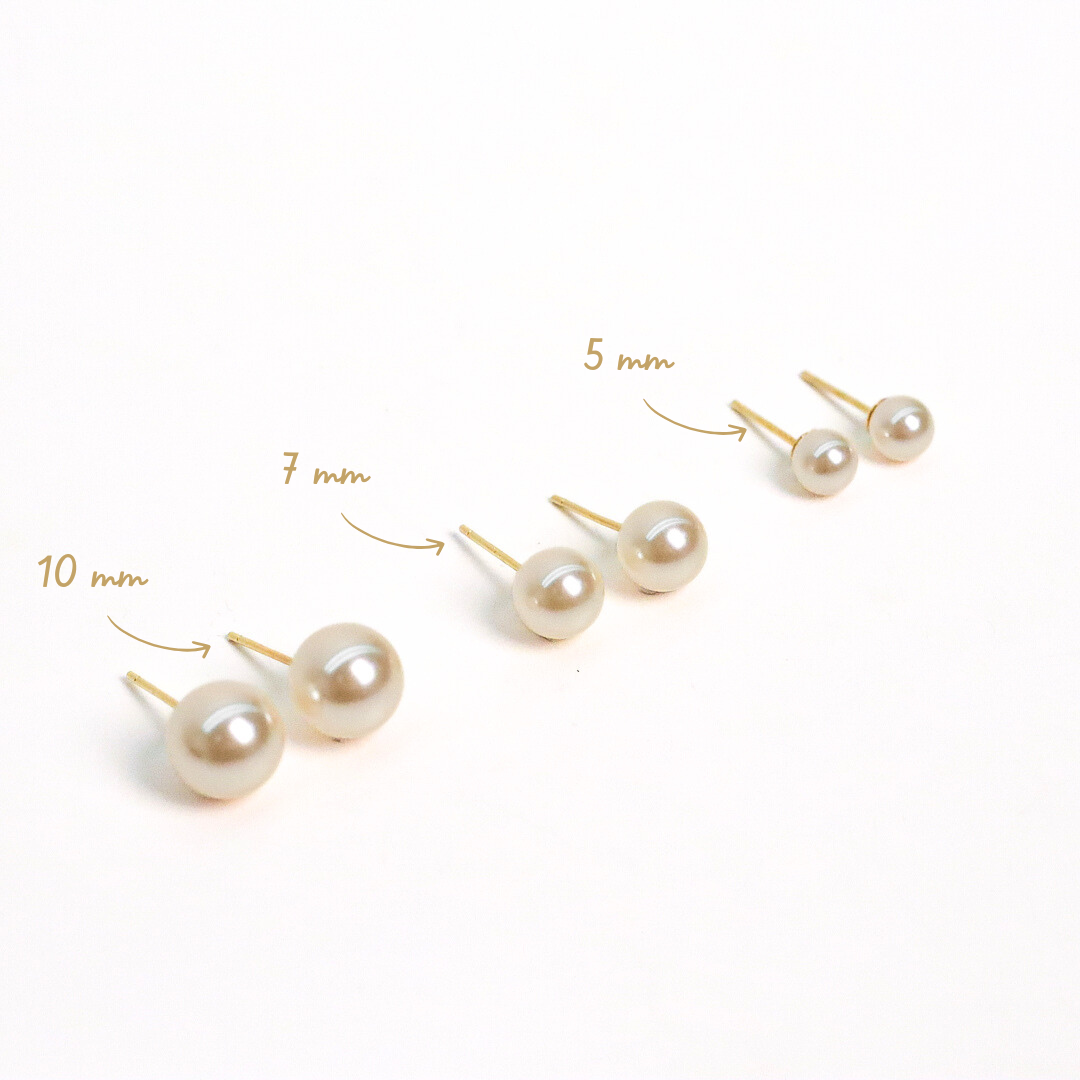 Aretes Silver Gold	Perla