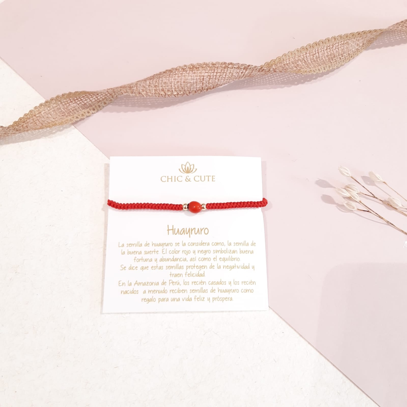 Pulsera Tejida Huayruro