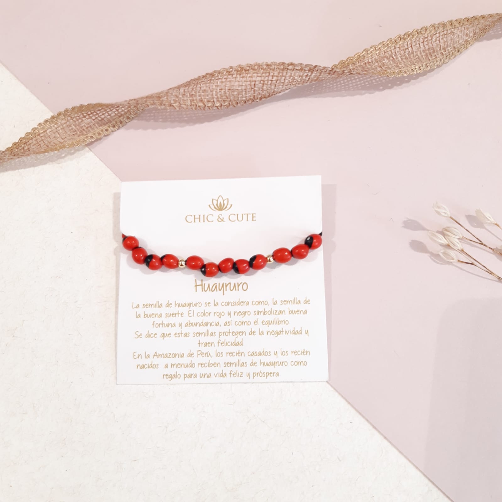 Pulsera Huayruro Hilo