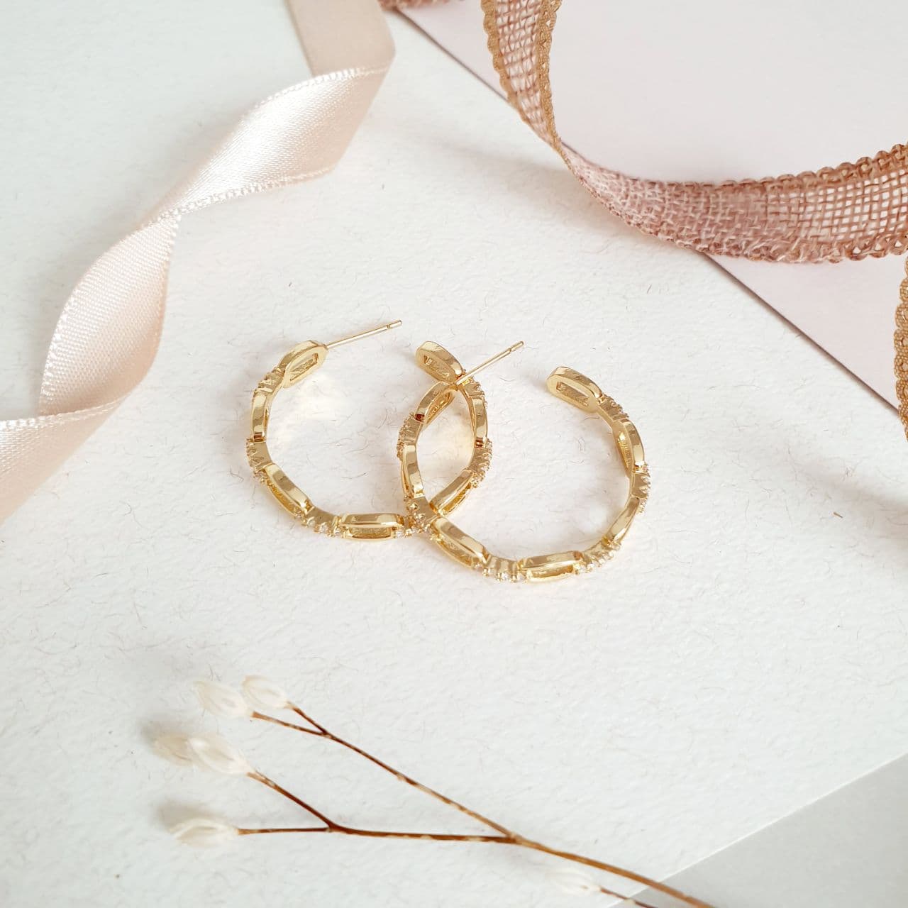 Argollas Cadena Zircón