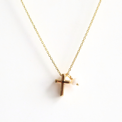 Collar Cross Pearl