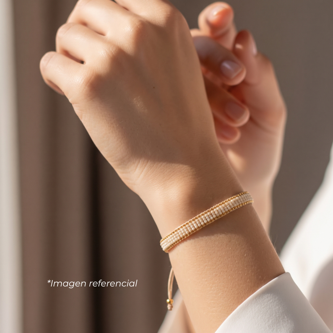 Pulsera Delicas Crema