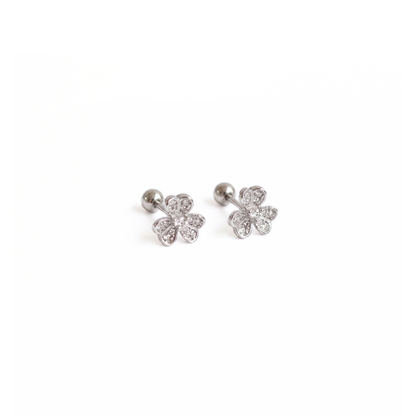 Arete Silver Lucky Charm