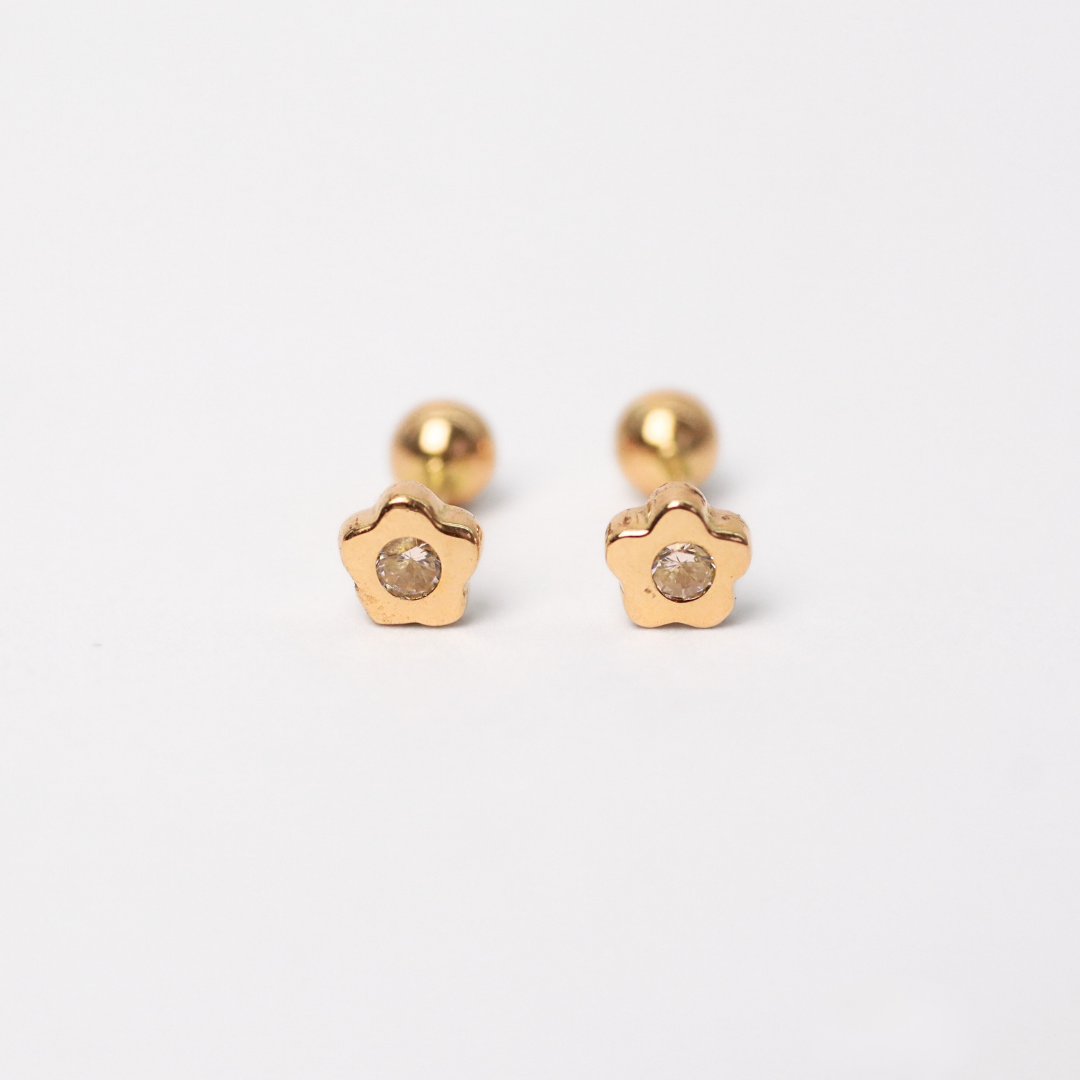 Arete Flor Oro