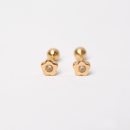 Arete Flor Oro