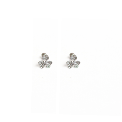 Arete Silver Lucky Charm