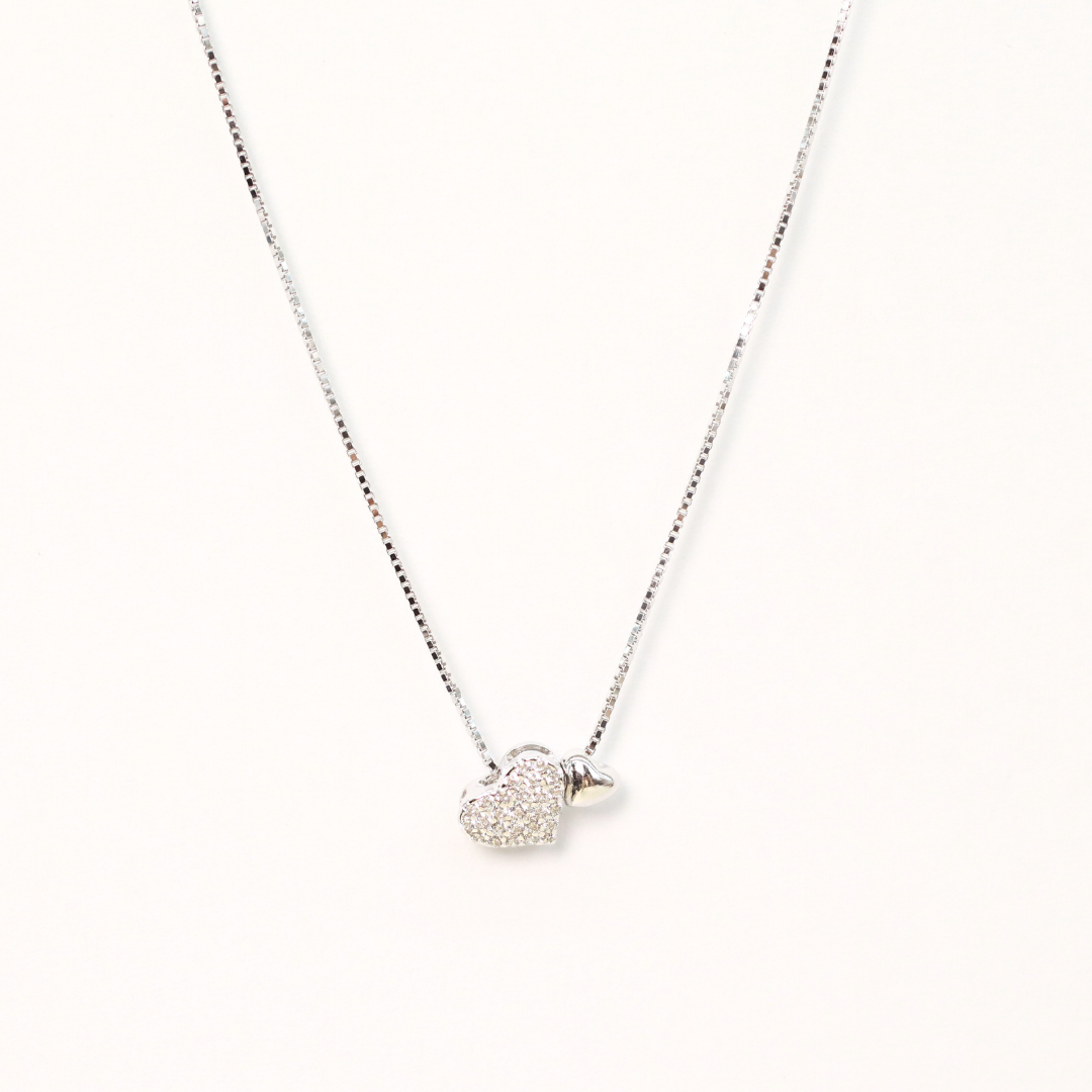 Collar Doble Amor Silver