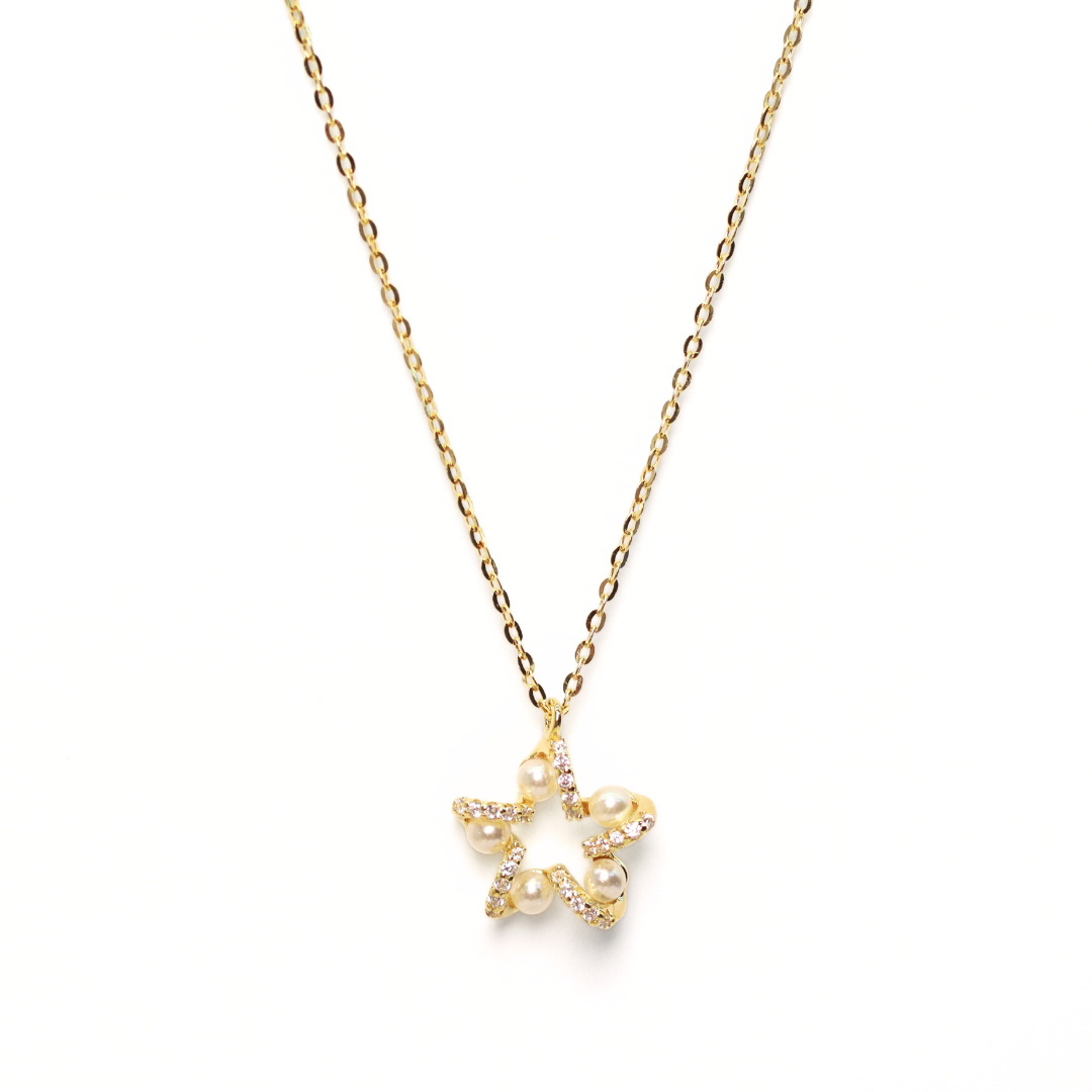 Collar Flor Perlada