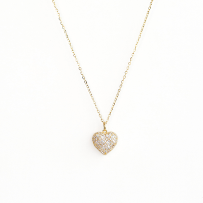 Collar silver gold gema