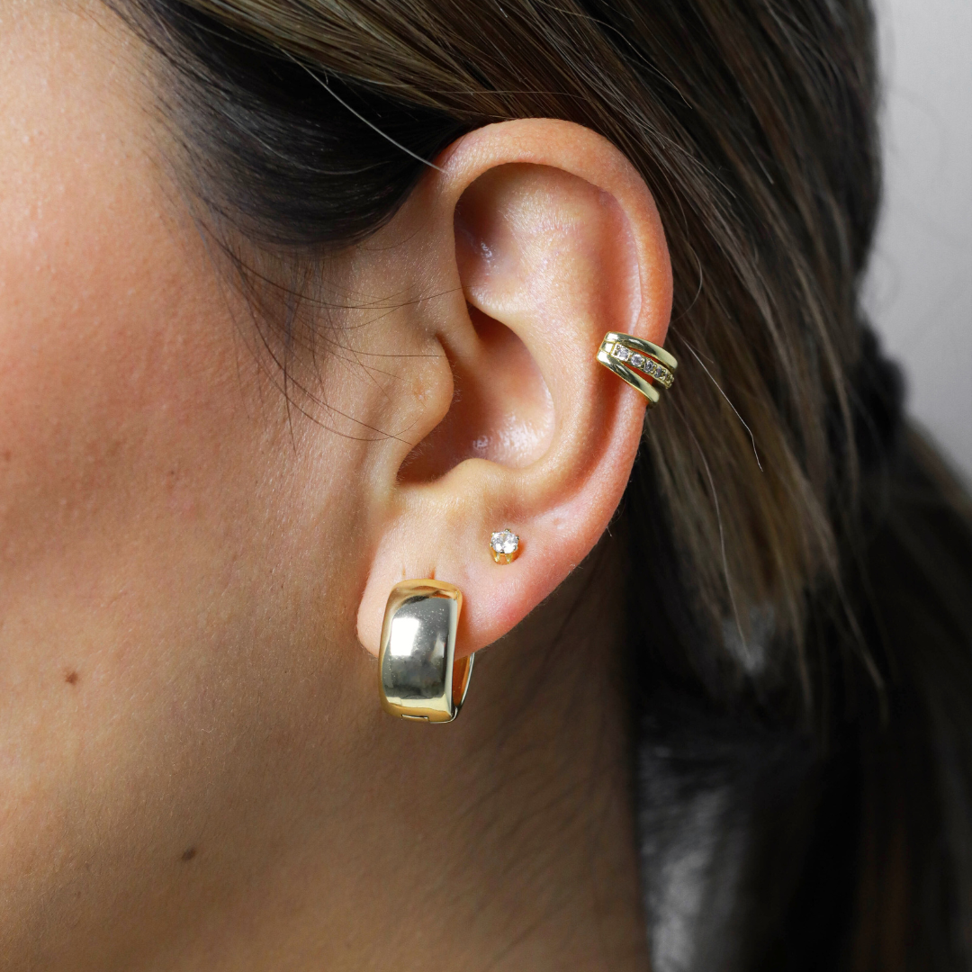 Argollas Silver Gold Dasso