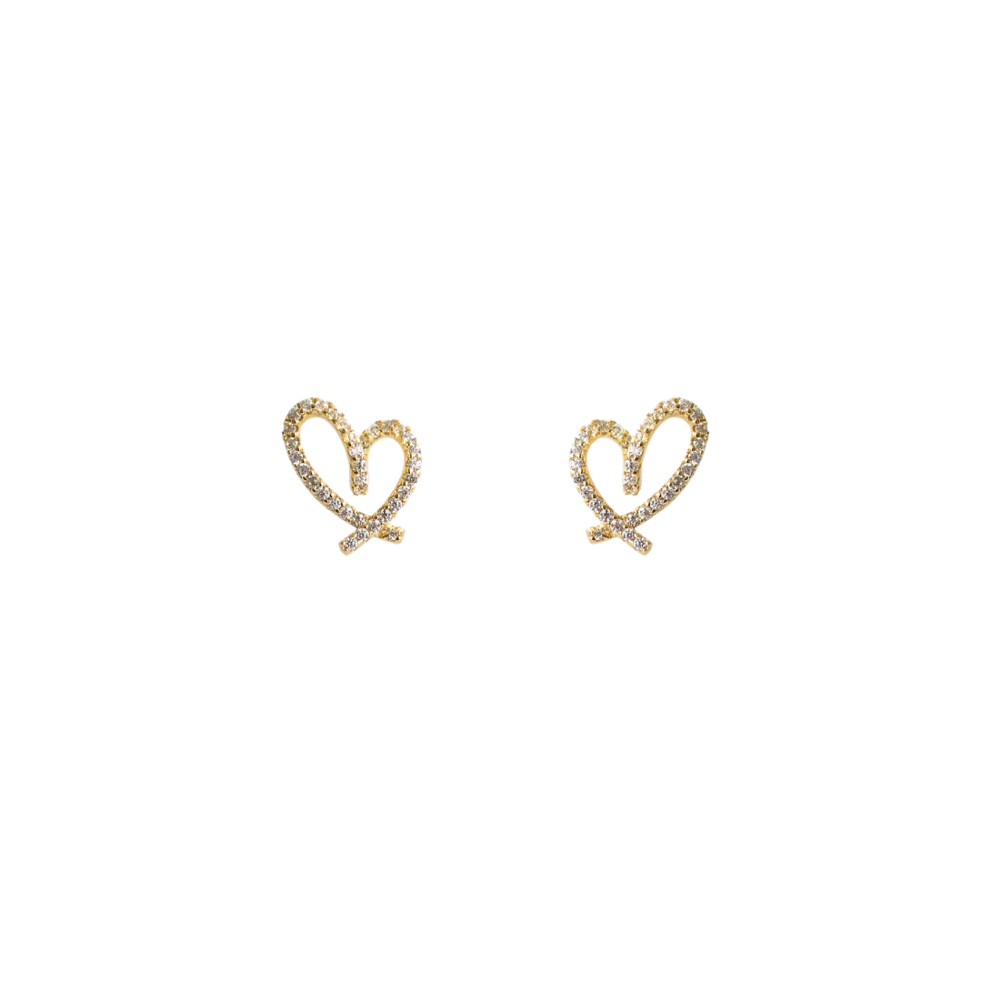 Arete Silver Gold Flechada