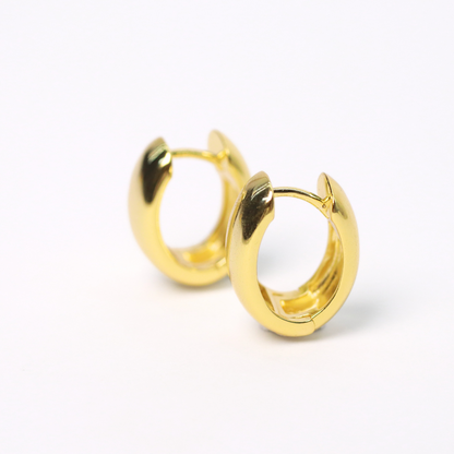 Argollas Silver Gold Poire