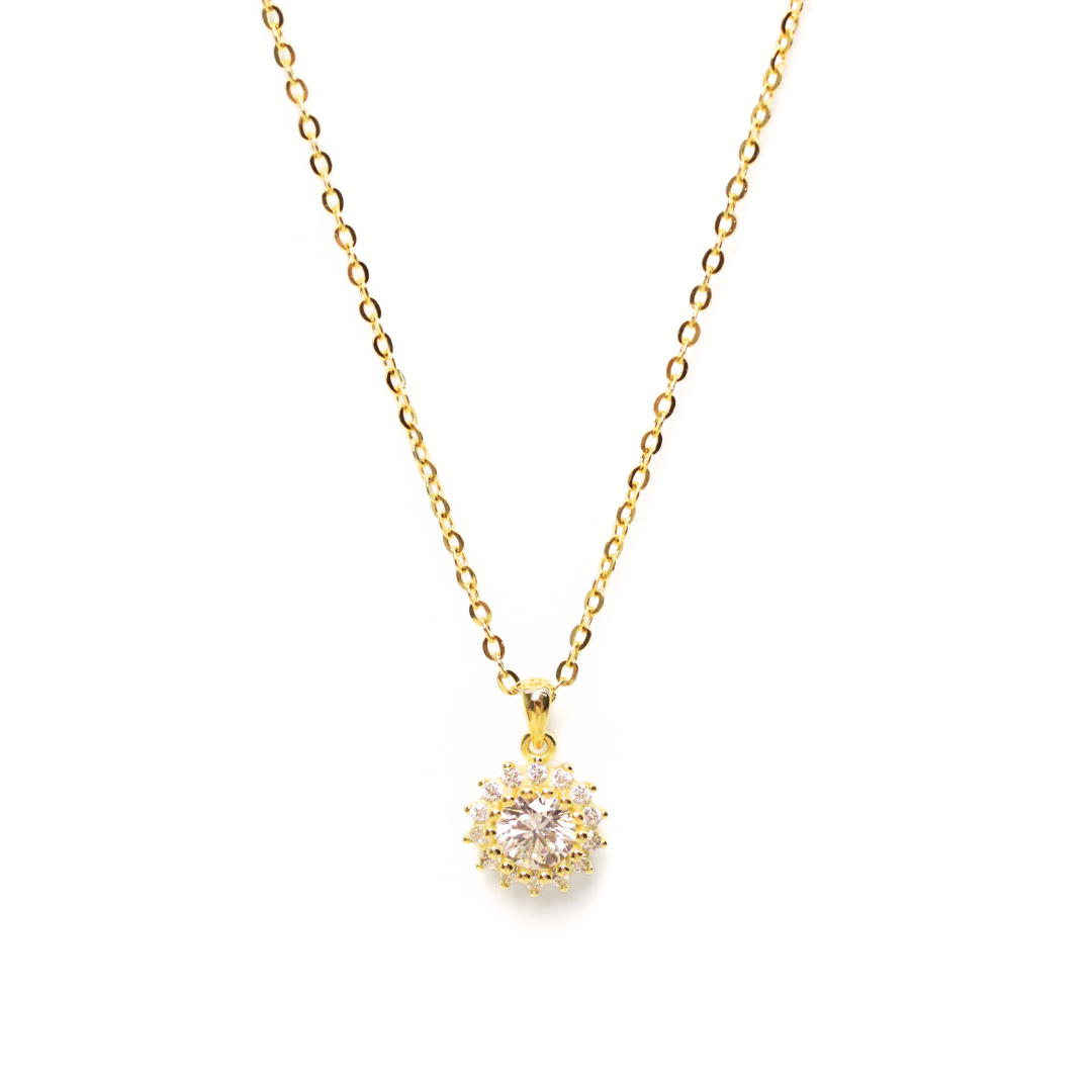 Collar Silver Gold Sunshine
