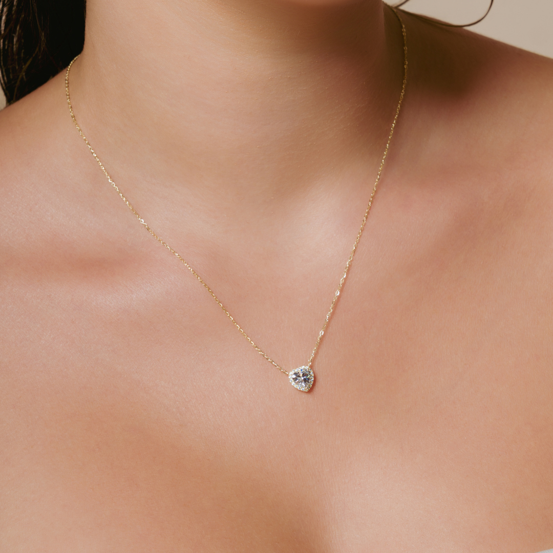 Collar Silver Gold Grand Amour