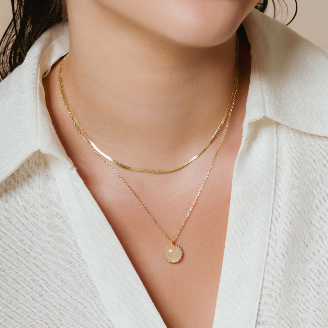 Collar Daphne Blanco
