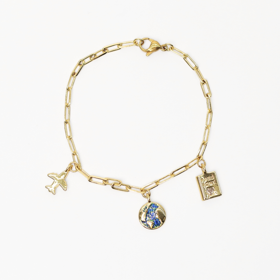 Pulsera Charm Mundo