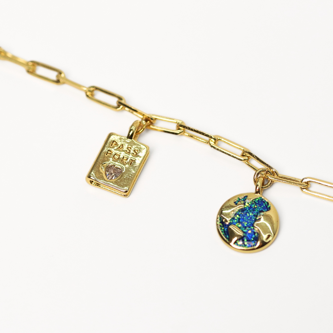 Pulsera Charm Mundo