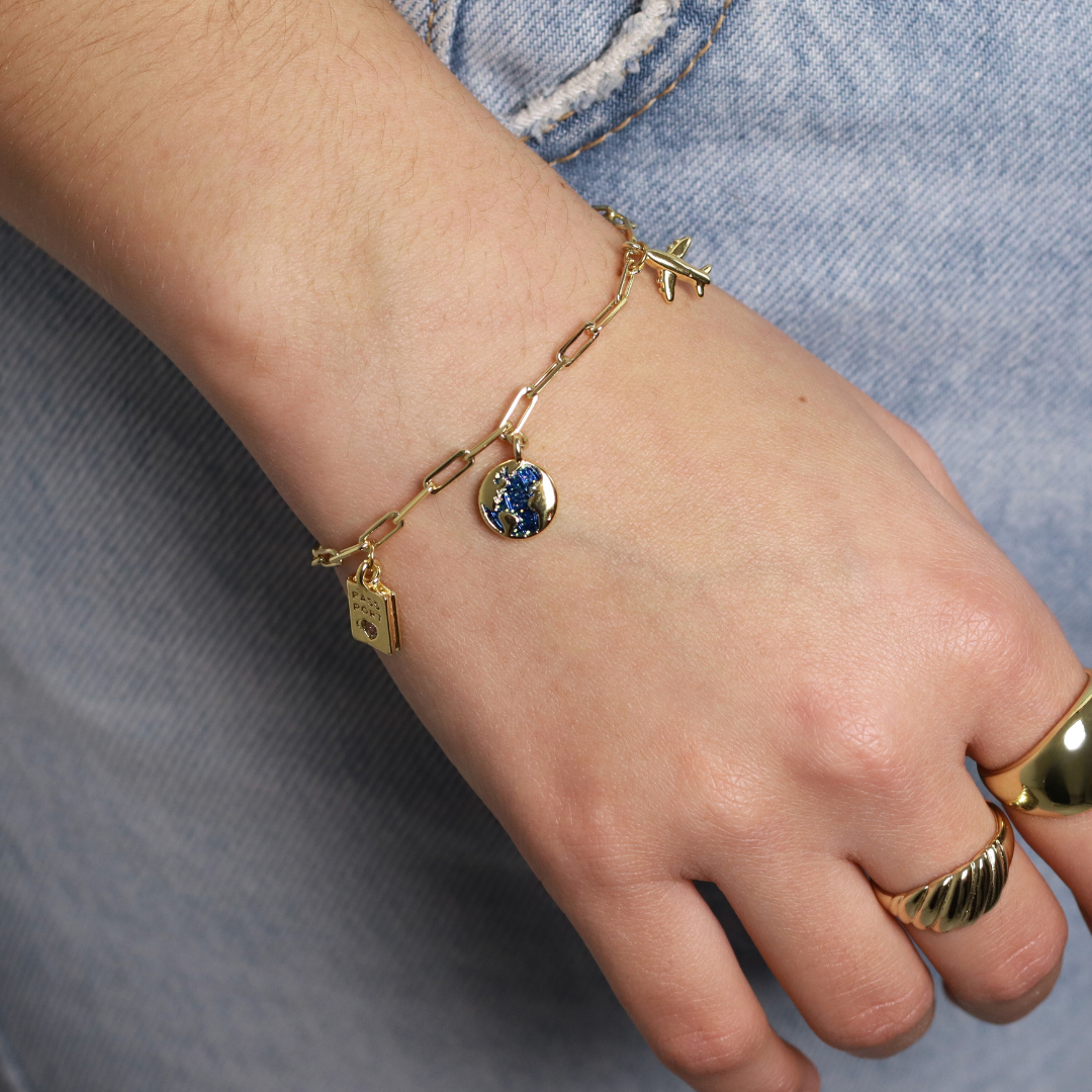 Pulsera Charm Mundo