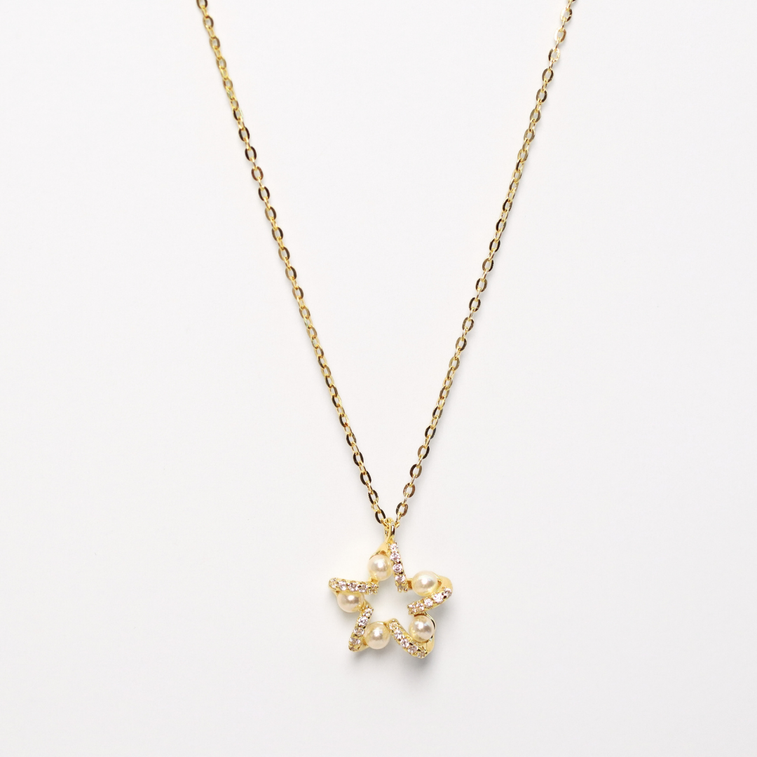 Collar Flor Perlada