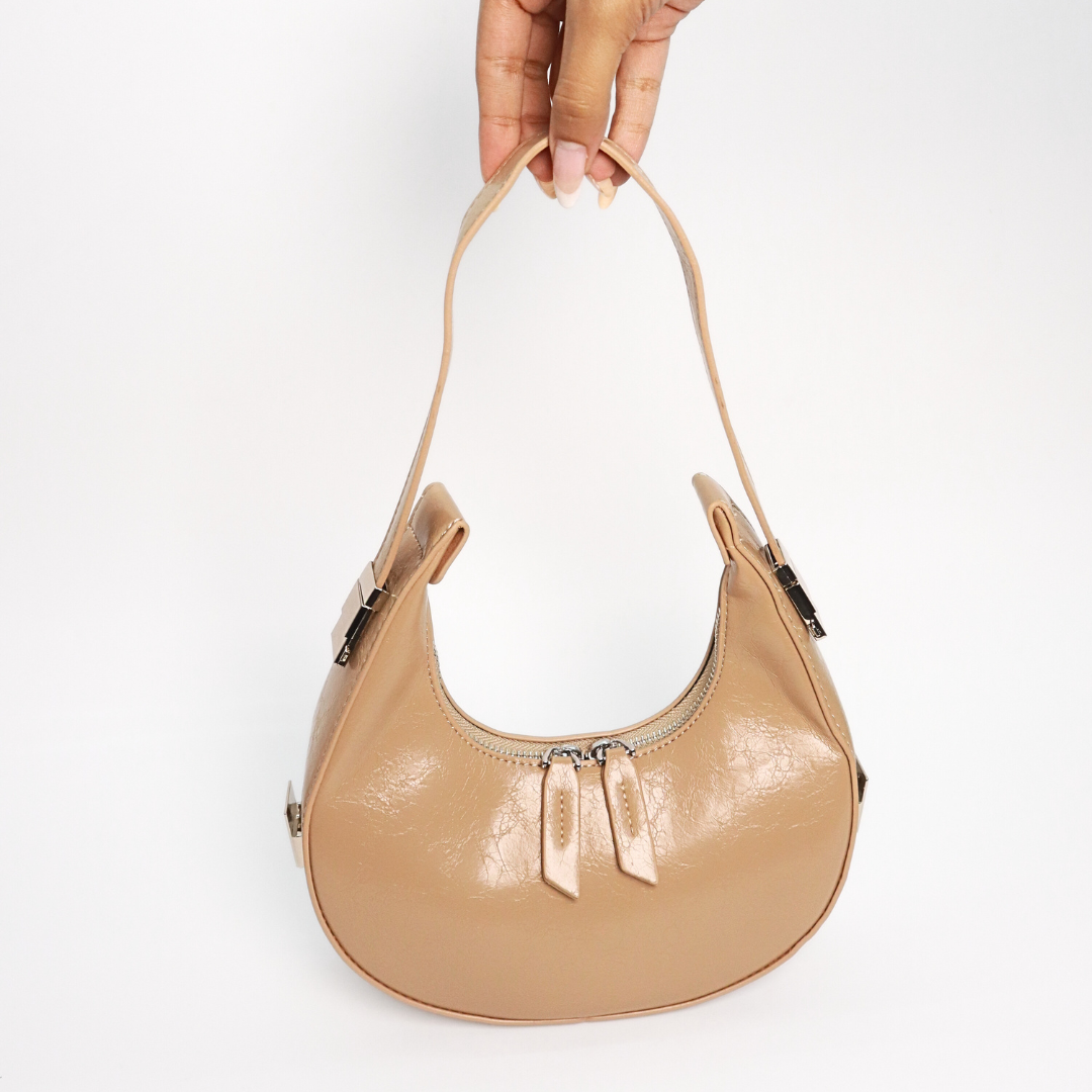 Cartera Baguette Beige