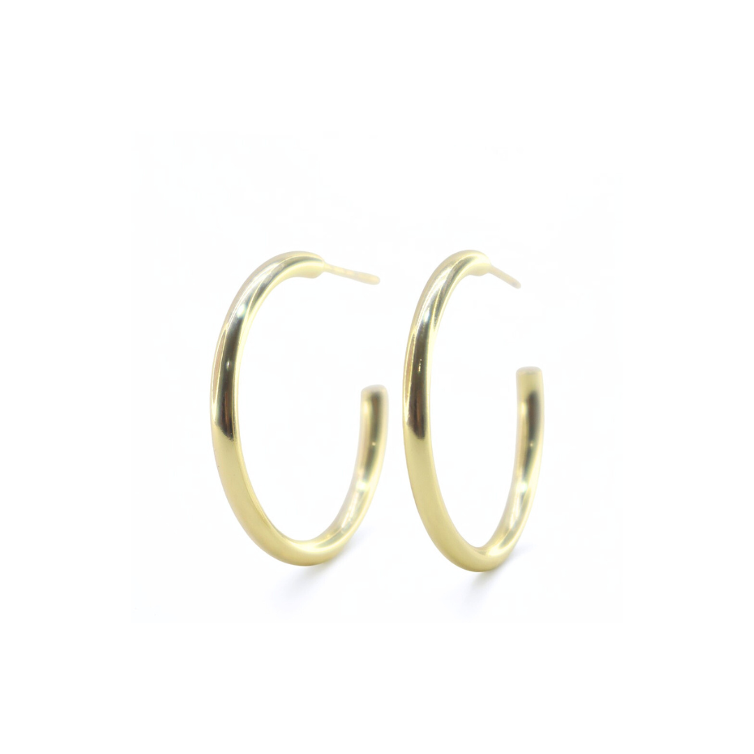 Argollas Hoops chicas delgadas