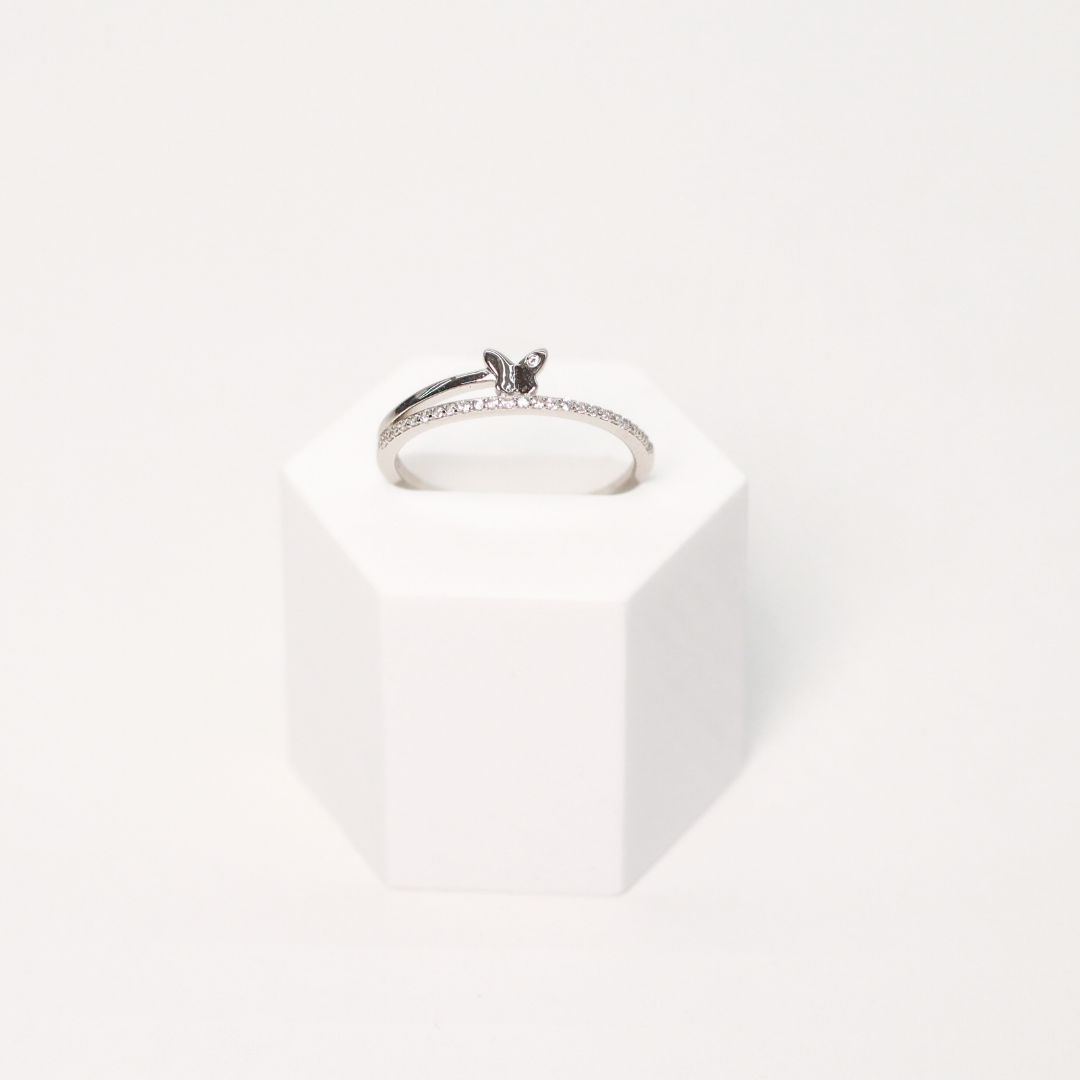 Anillo Mariposa de Cristal