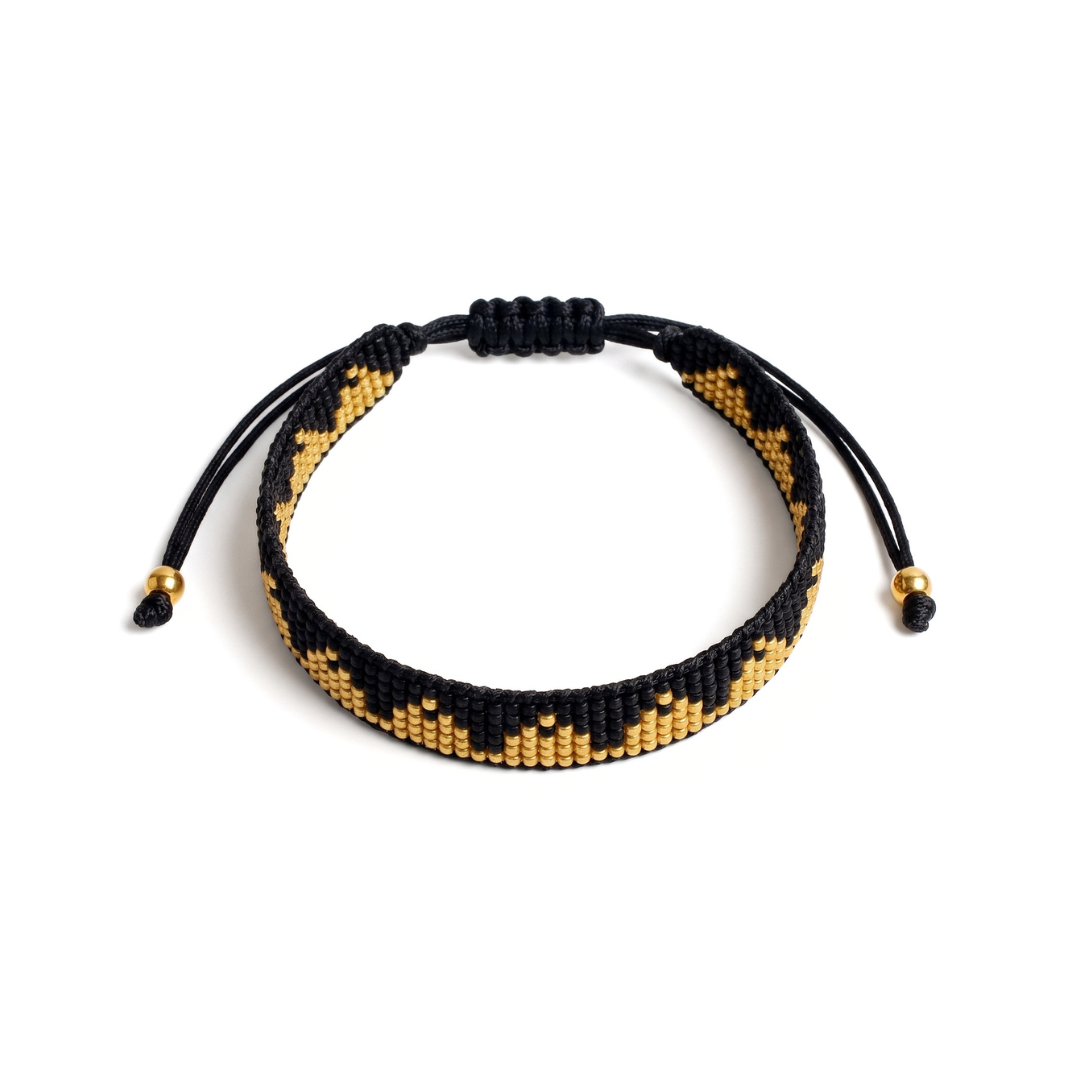 Delicas Negra con Dorado