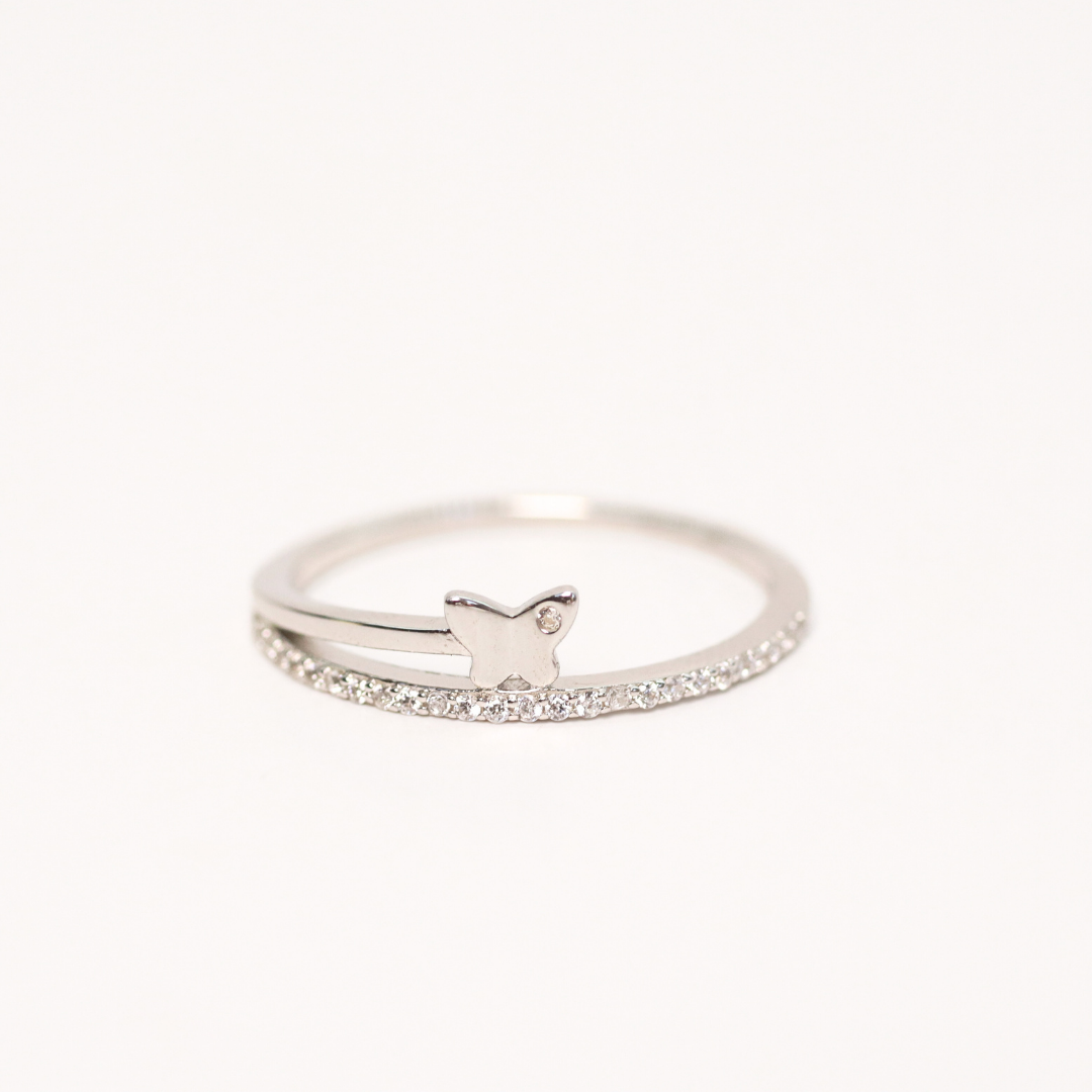 Anillo Mariposa de Cristal