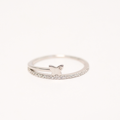 Anillo Mariposa de Cristal