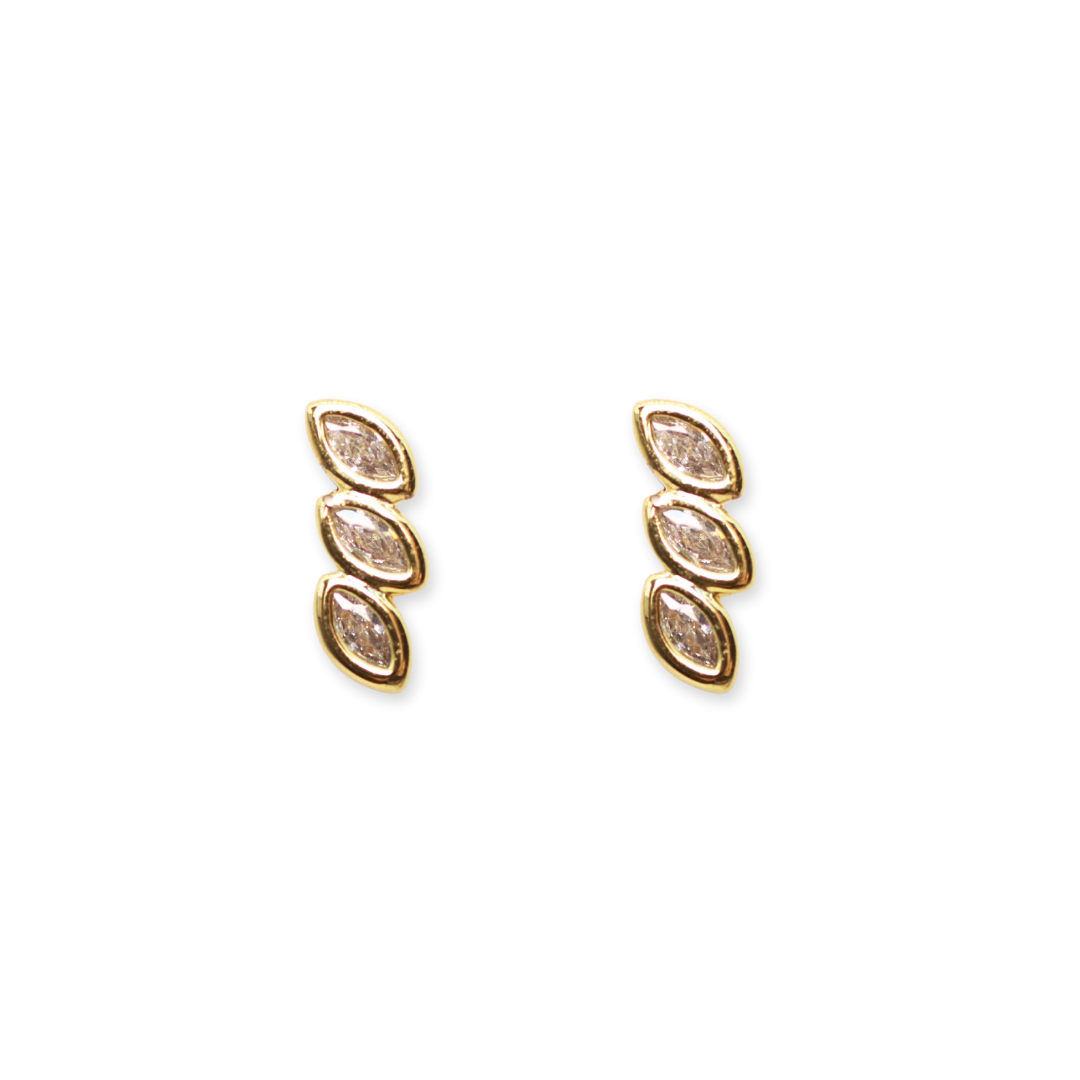 Aretes Barritas Brillosas