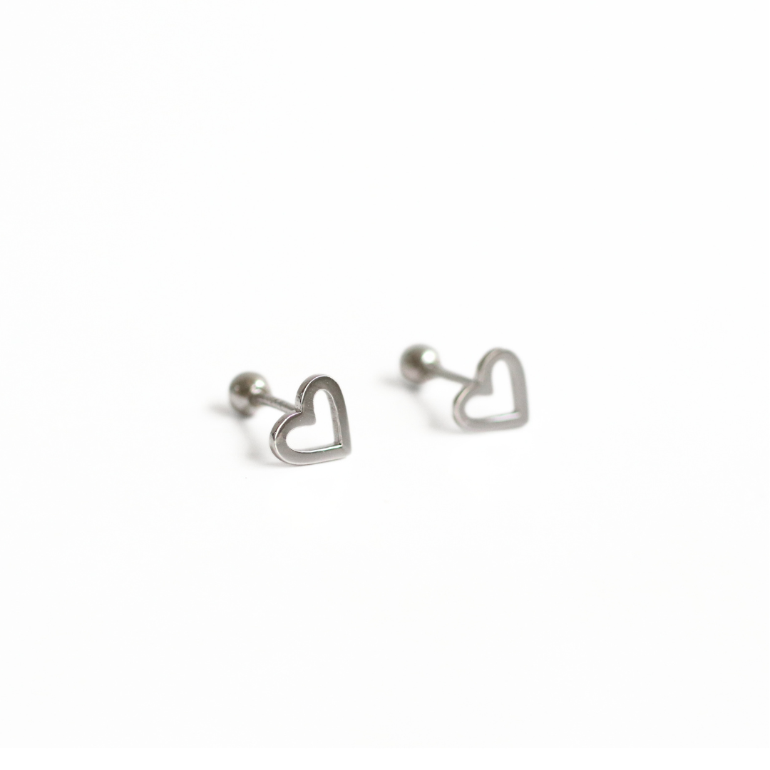 Arete Silver Tiny Love