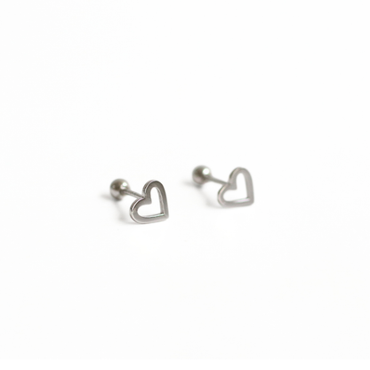 Arete Silver Tiny Love