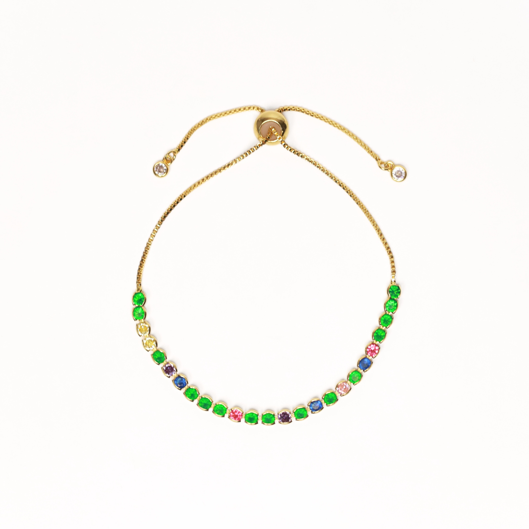 Pulsera Regulable Arco Iris