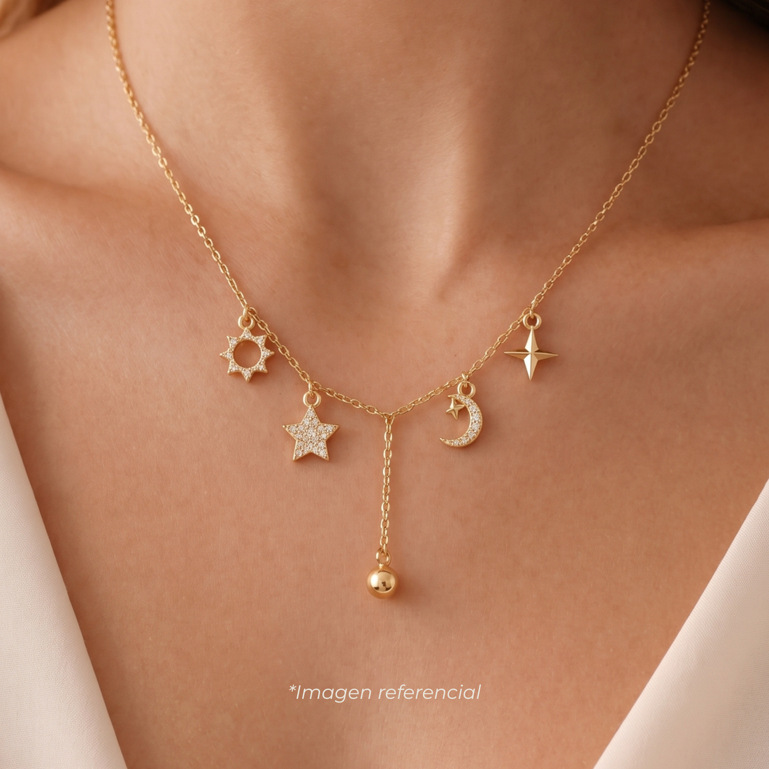 Collar Silver Gold Interestelar