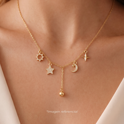 Collar Silver Gold Interestelar